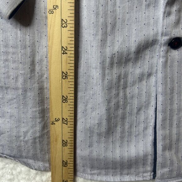 Levinas 16/16.5 35/36 Men’s Dress Shirt Button Up Long Sleeve Office Lgt Purple - Picture 6 of 11